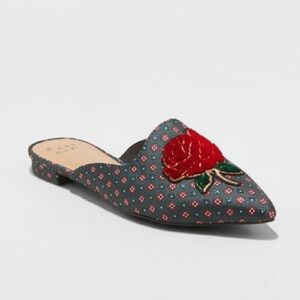 A New Day Embroidered Mules